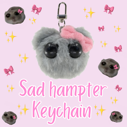 Sad hampter keychain - built in sound